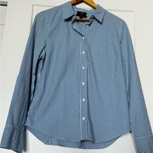 J. Crew Women’s Navy Striped Shirt
